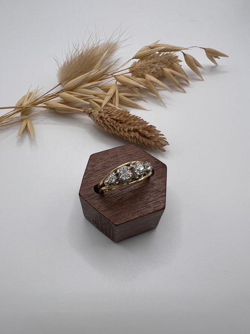 18ct Four Stone Old Mine Cut Diamond Ring