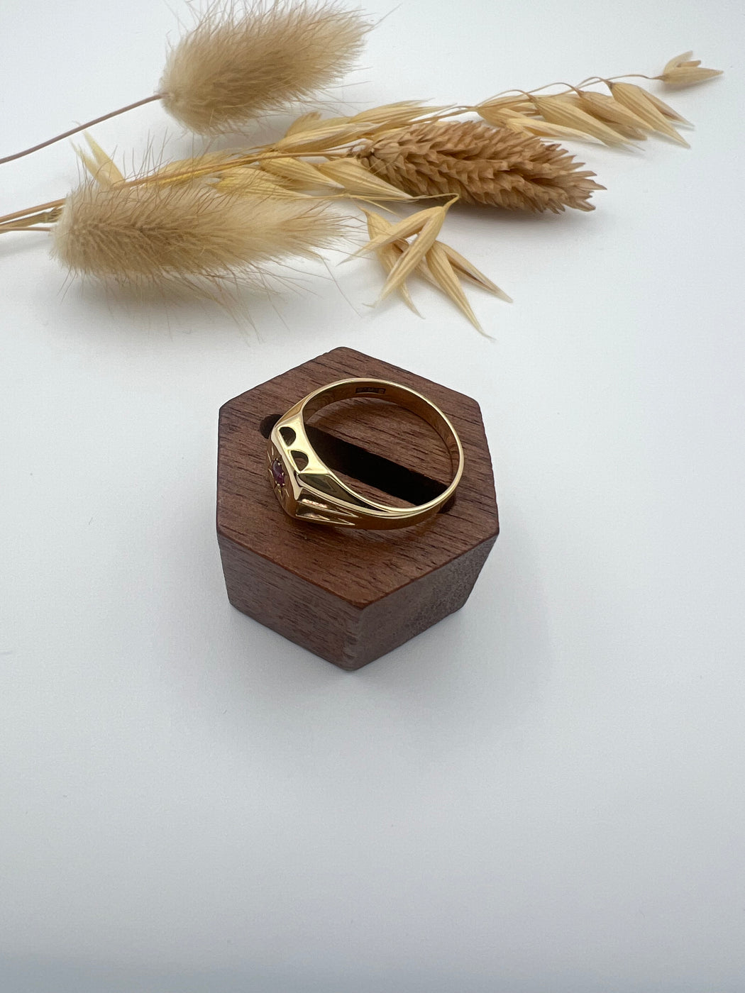 9ct Ruby and Gold Signet Ring