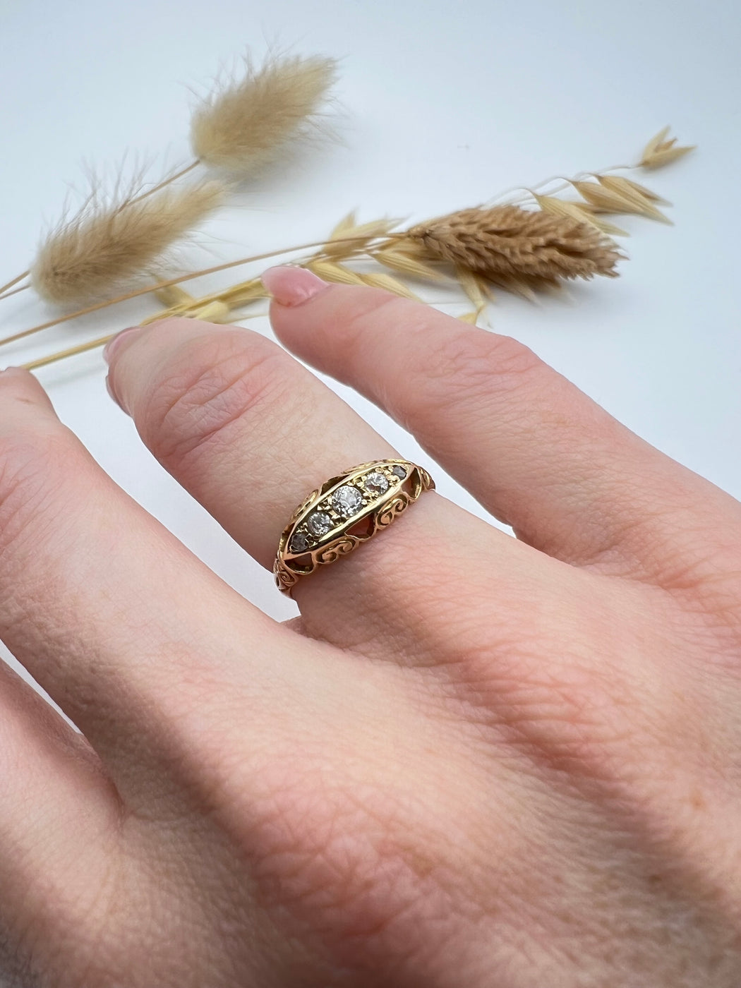 18ct Late Georgian Old Cut Diamond Ring