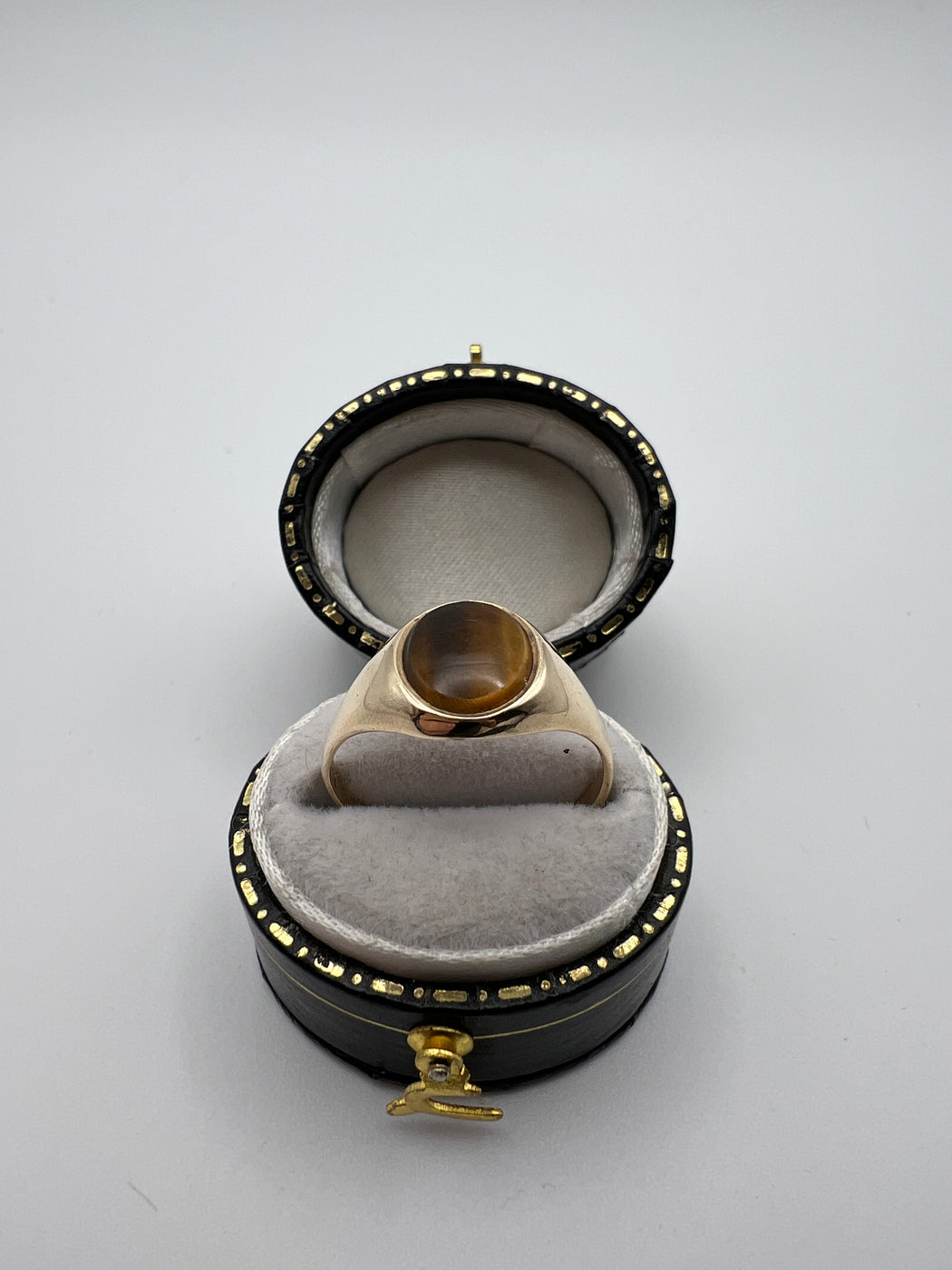 Tigers eye signet ring