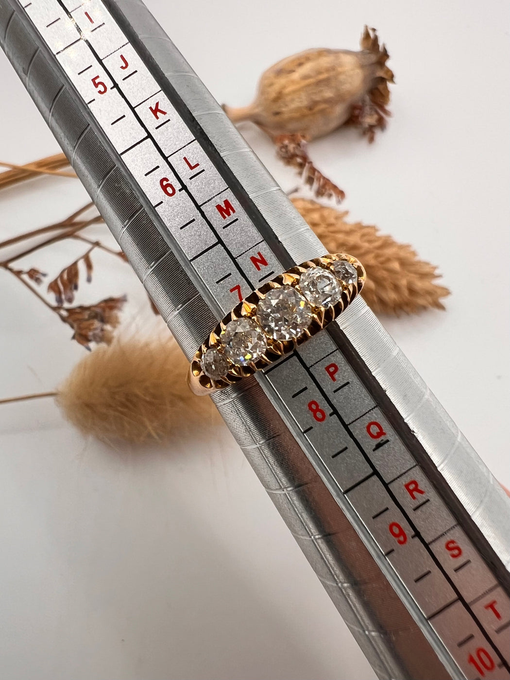 18ct Old Mine Cut Diamond Ring