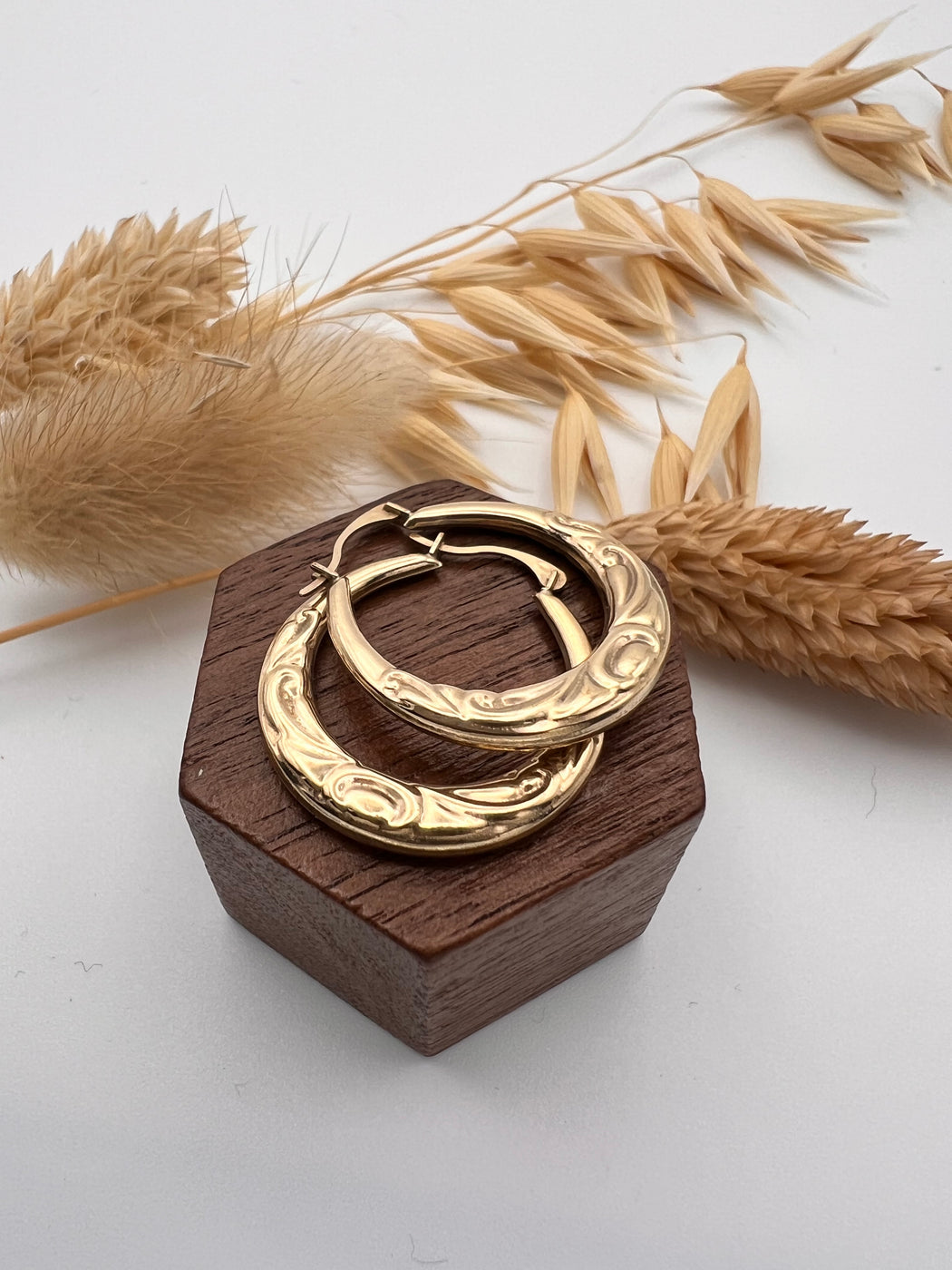 9ct Gold Creole Earrings