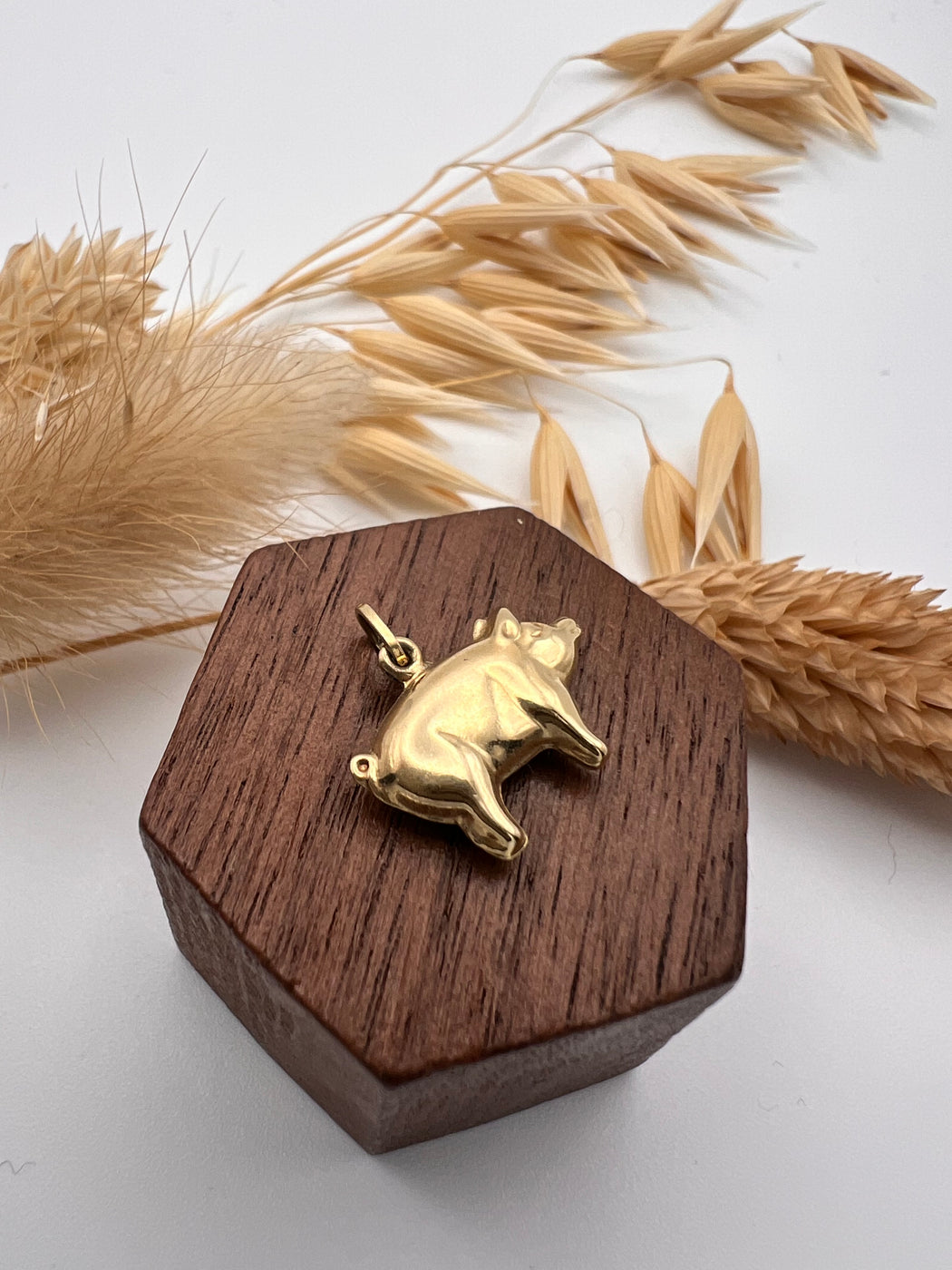 Vintage 9ct Gold Lucky Pig Charm