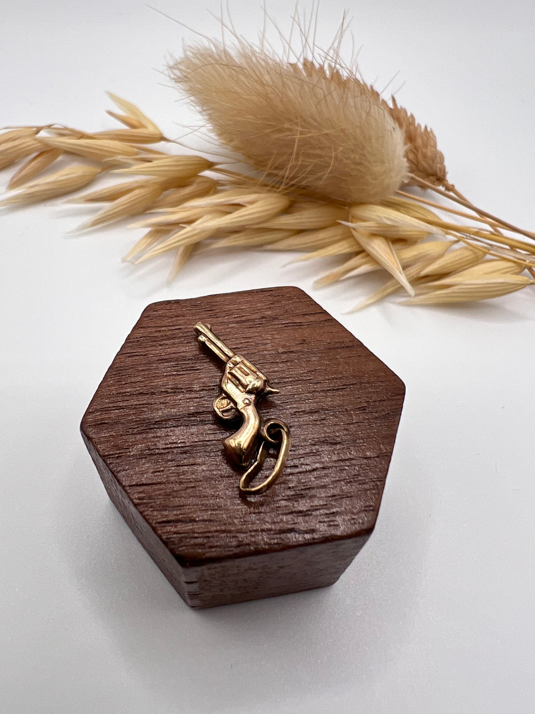 Vintage 9ct Gold Pistol Charm