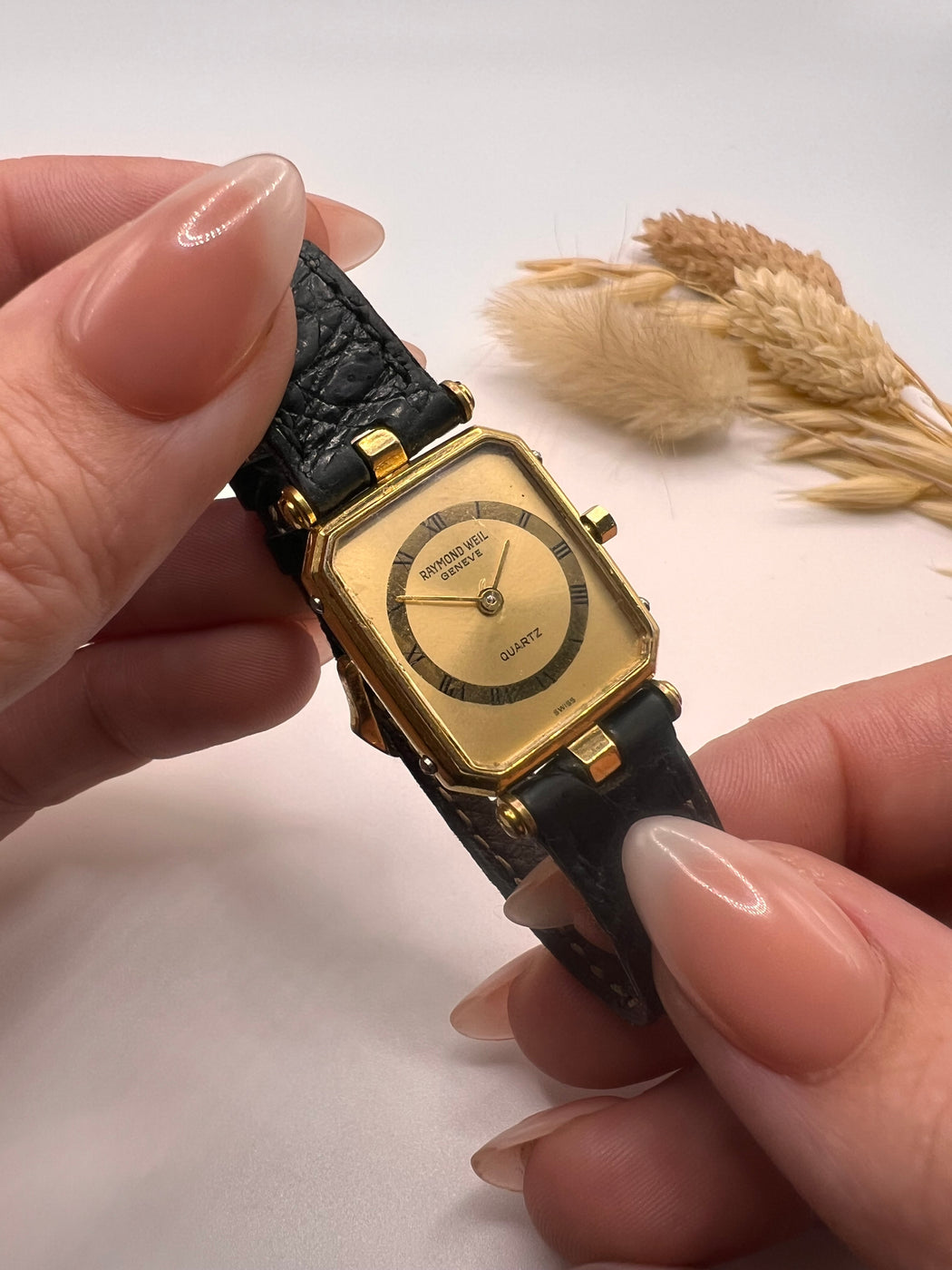 Vintage 18K Gold Electroplated 9014 Raymond Weil Watch Boxed