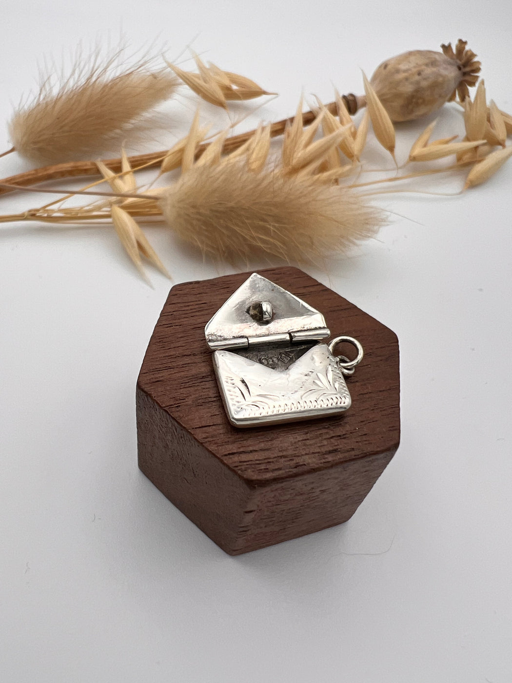 Vintage Silver Articulated Envelope Charm