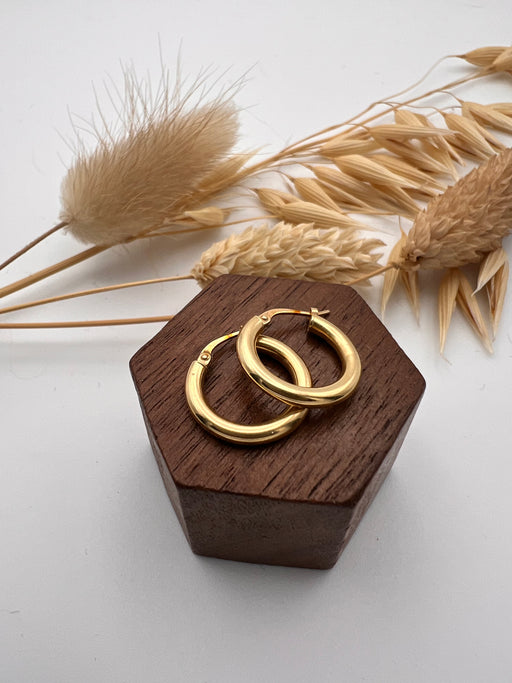 14ct Gold Huggie Hoops