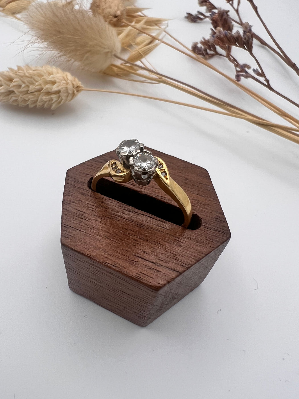 18ct Double Diamond Ring