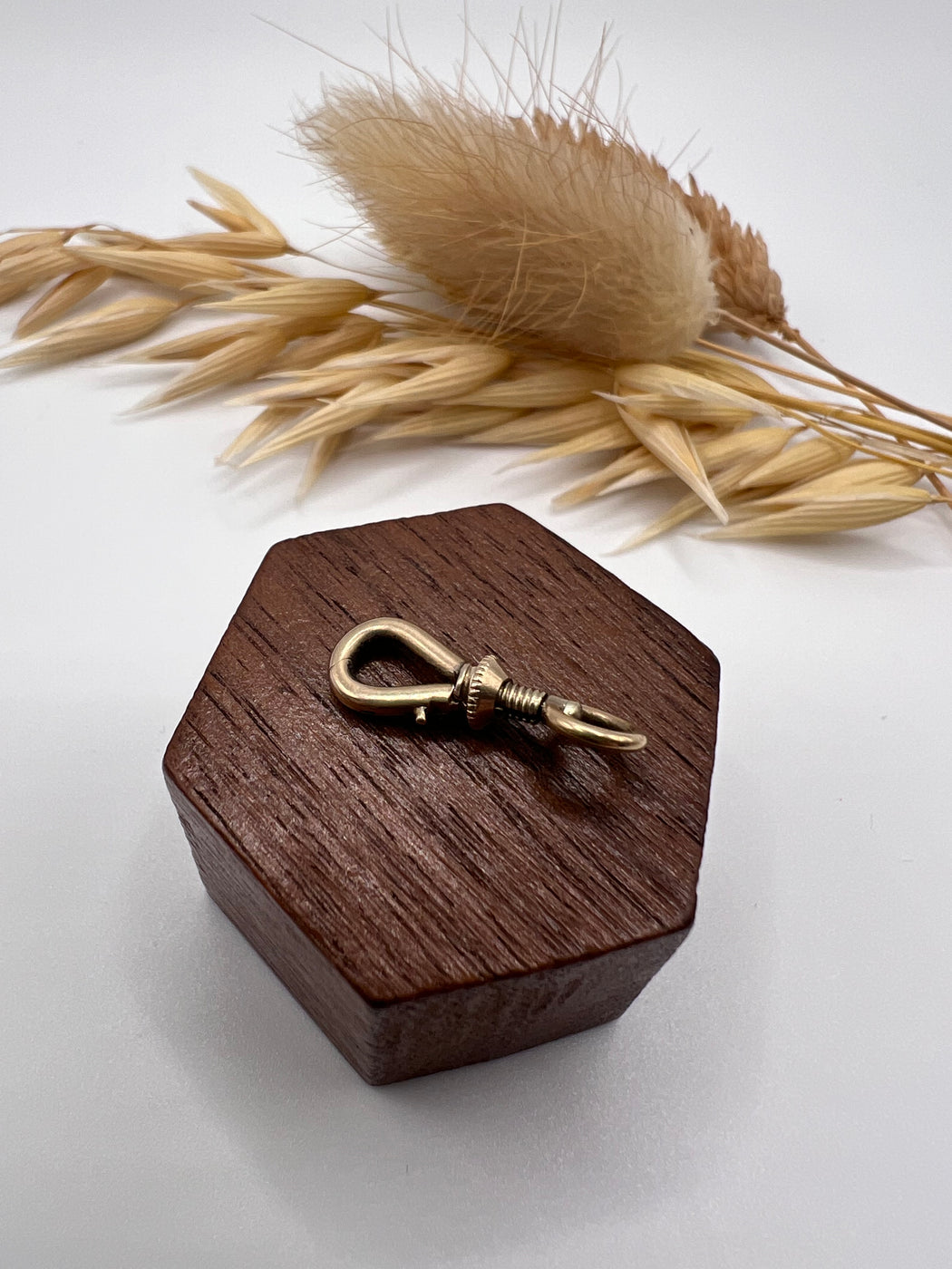 19th Century French 9ct Screw Swivel Dog Clip