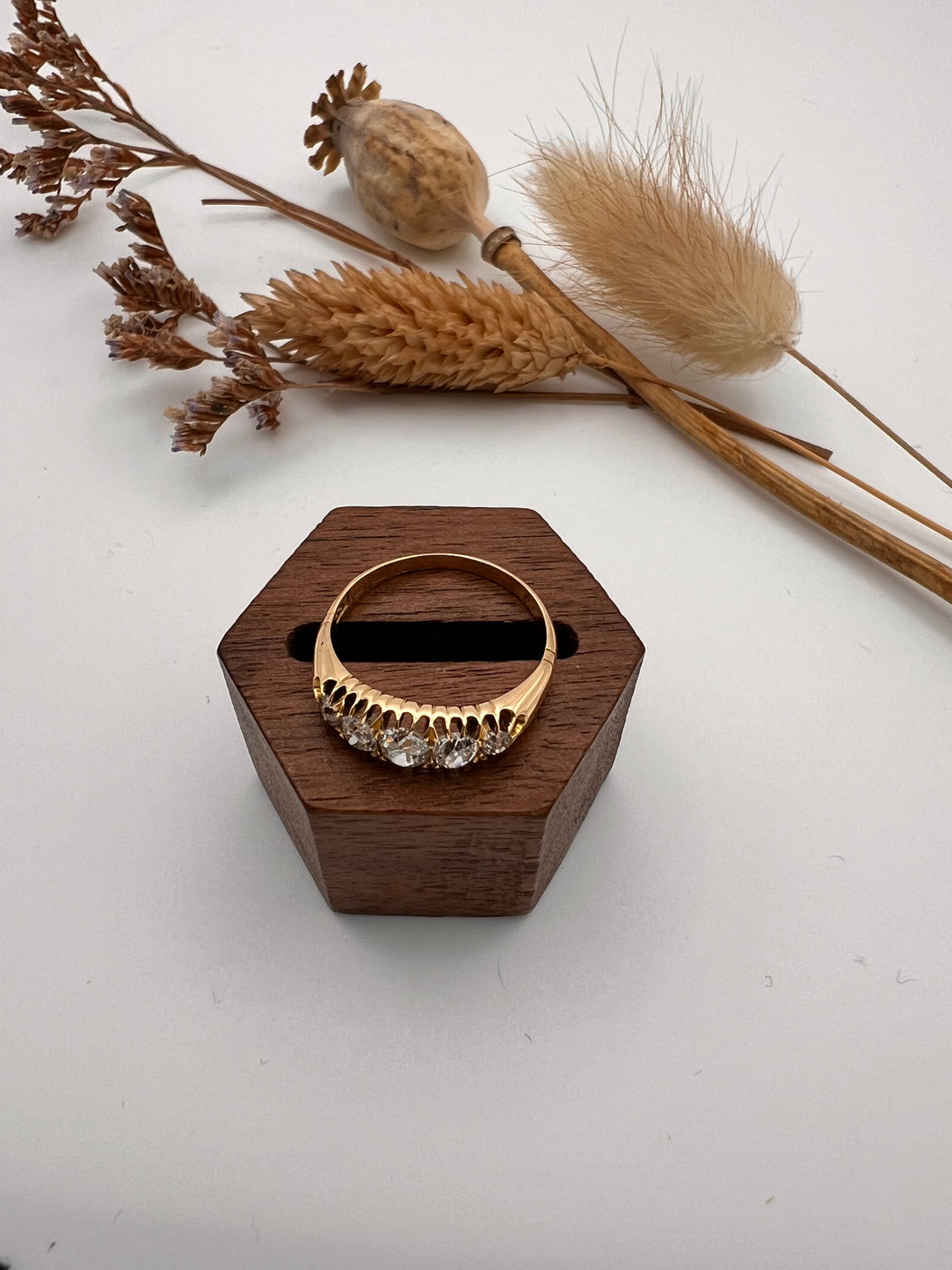 18ct Old Mine Cut Diamond Ring