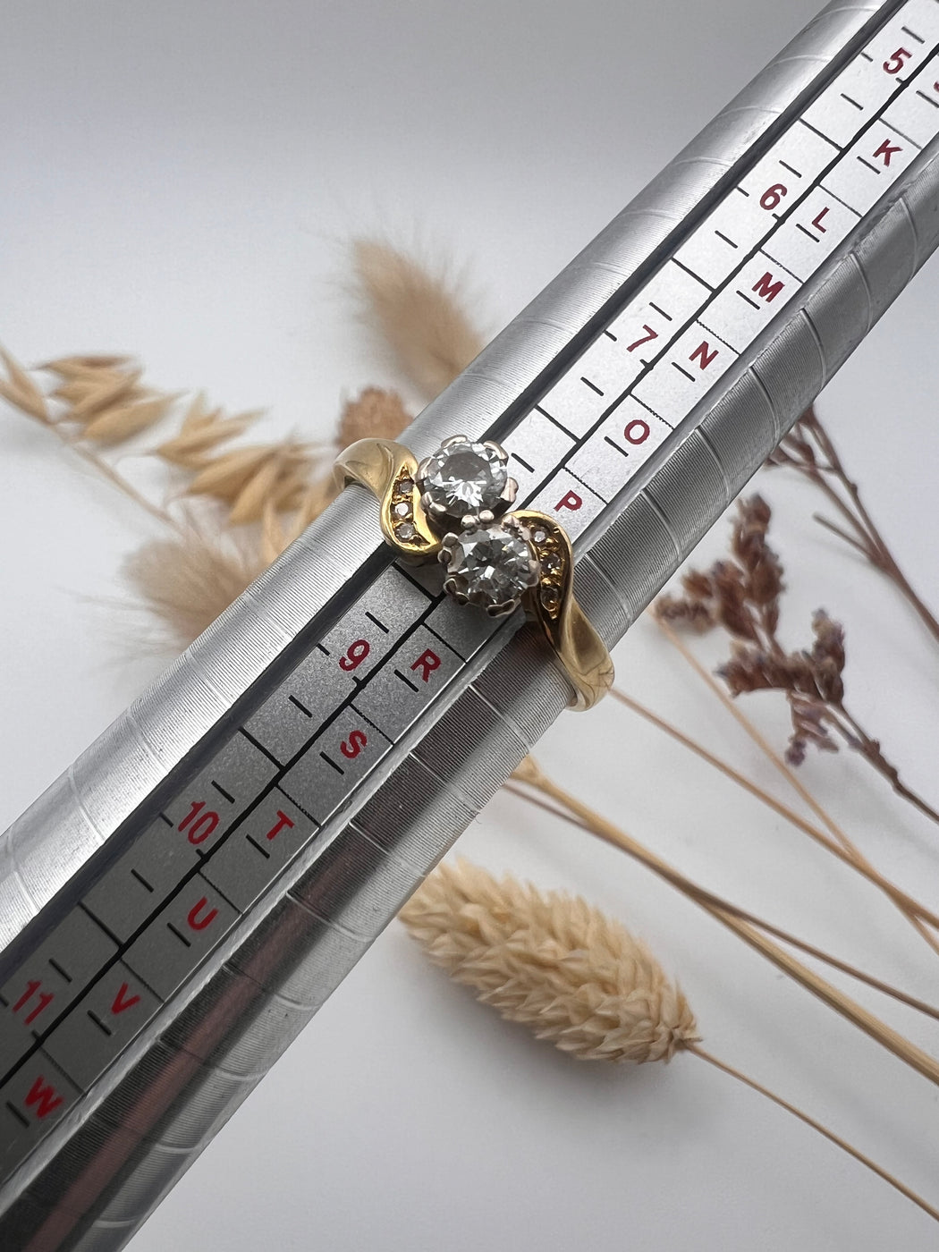 18ct Double Diamond Ring