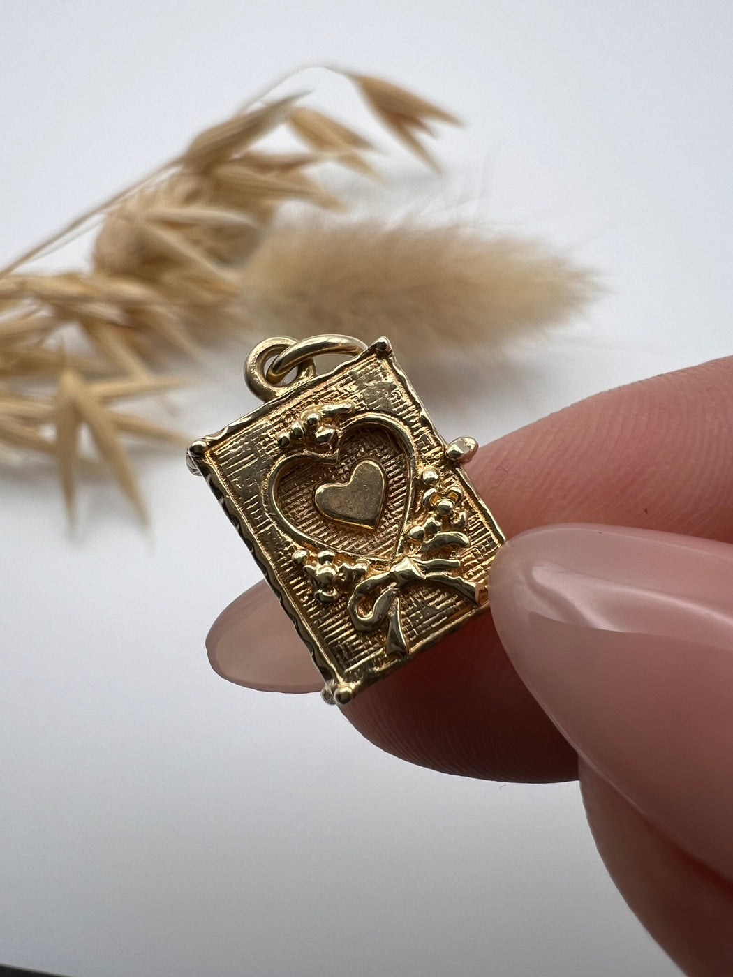 Vintage 9ct Gold “I Love You” Story Book Charm