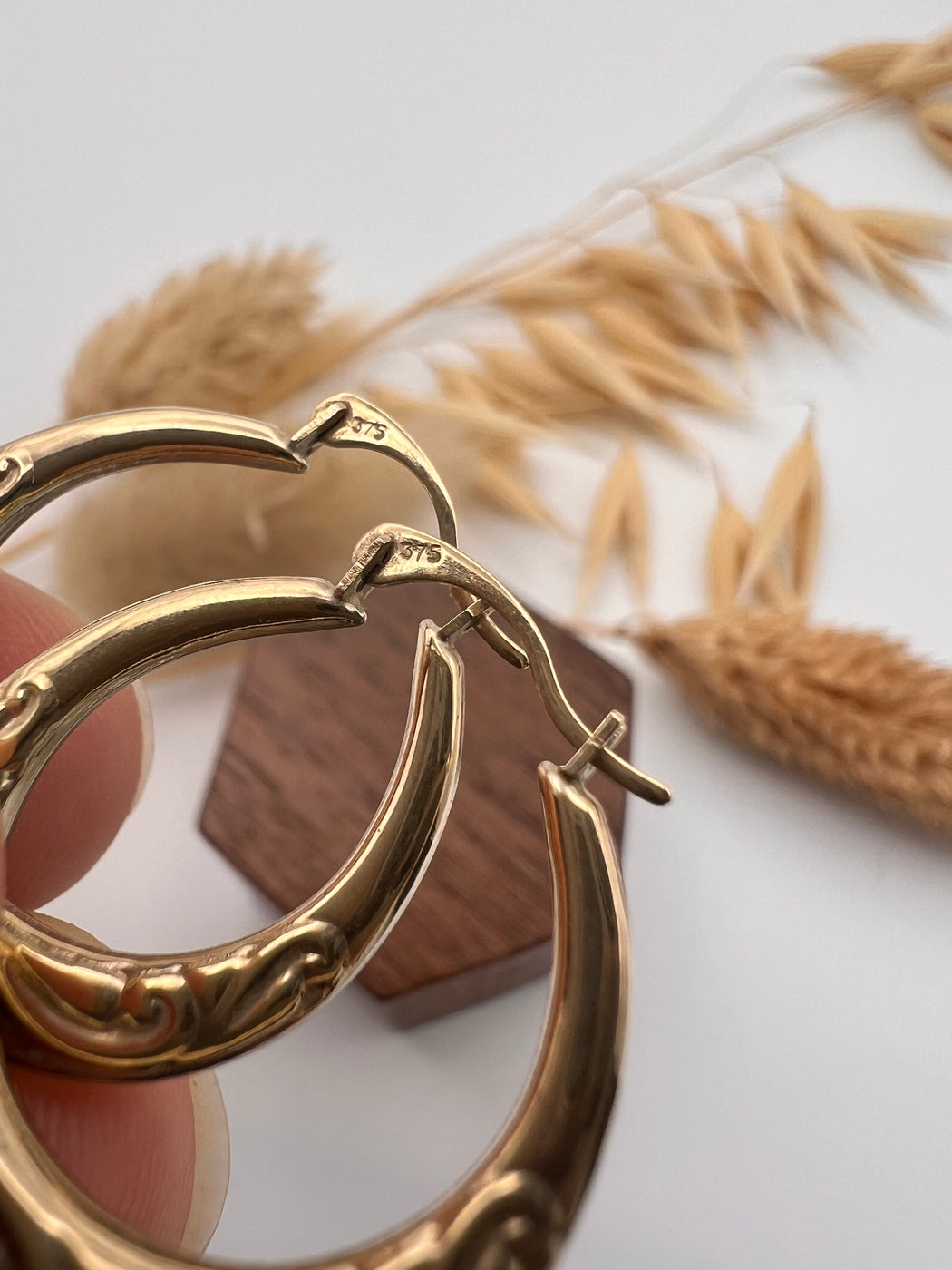 9ct Gold Creole Earrings