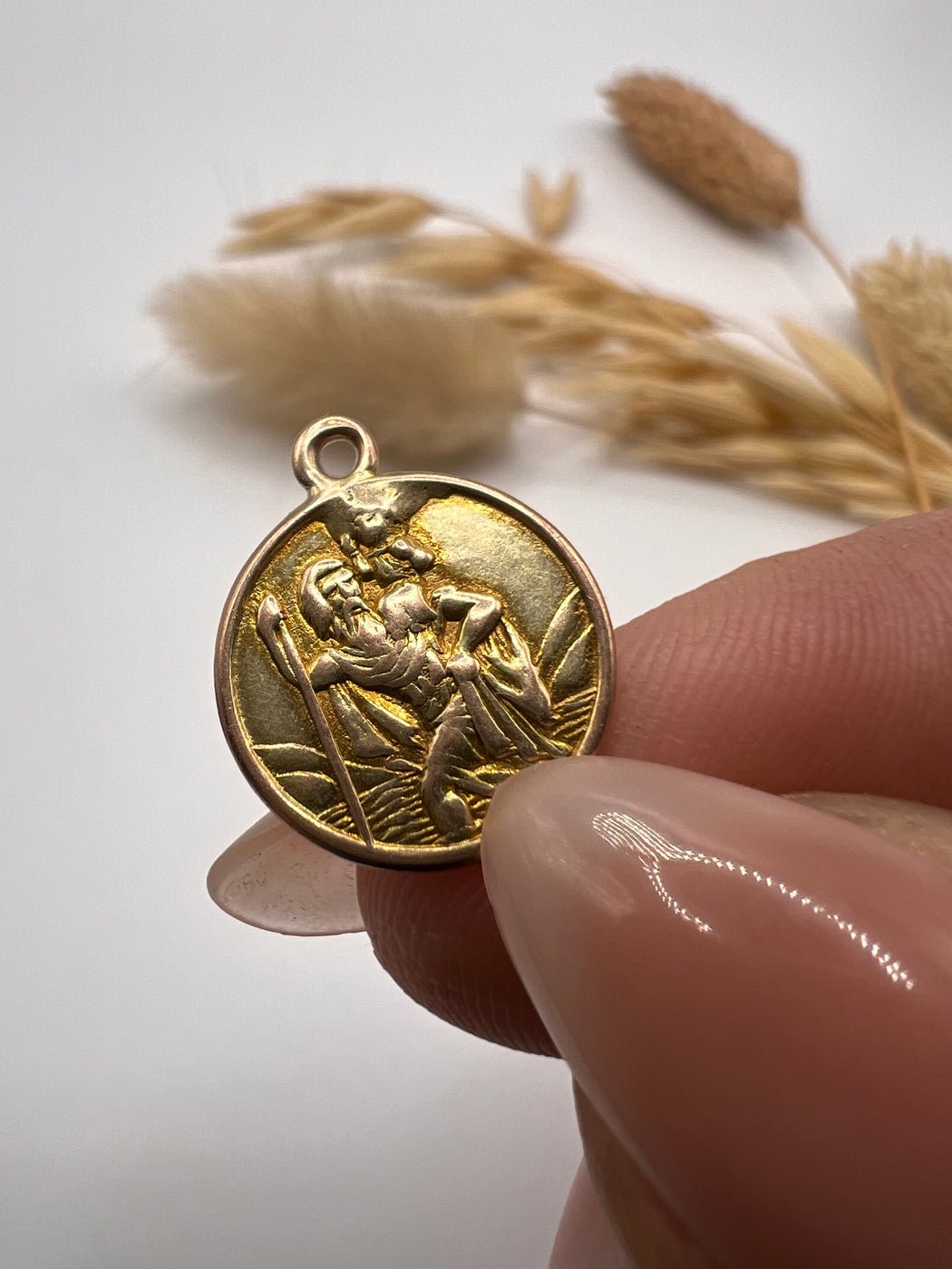 Vintage 9ct Gold St Christopher’s Pendant