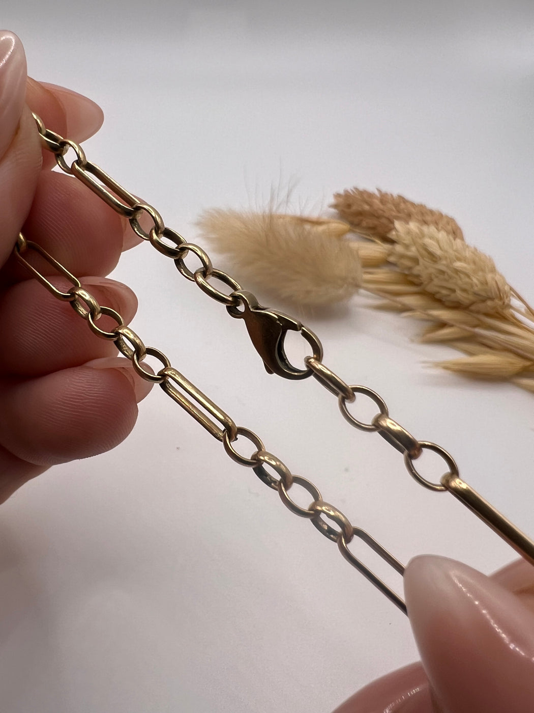 Vintage 9ct Yellow Gold Belcher Bracelet