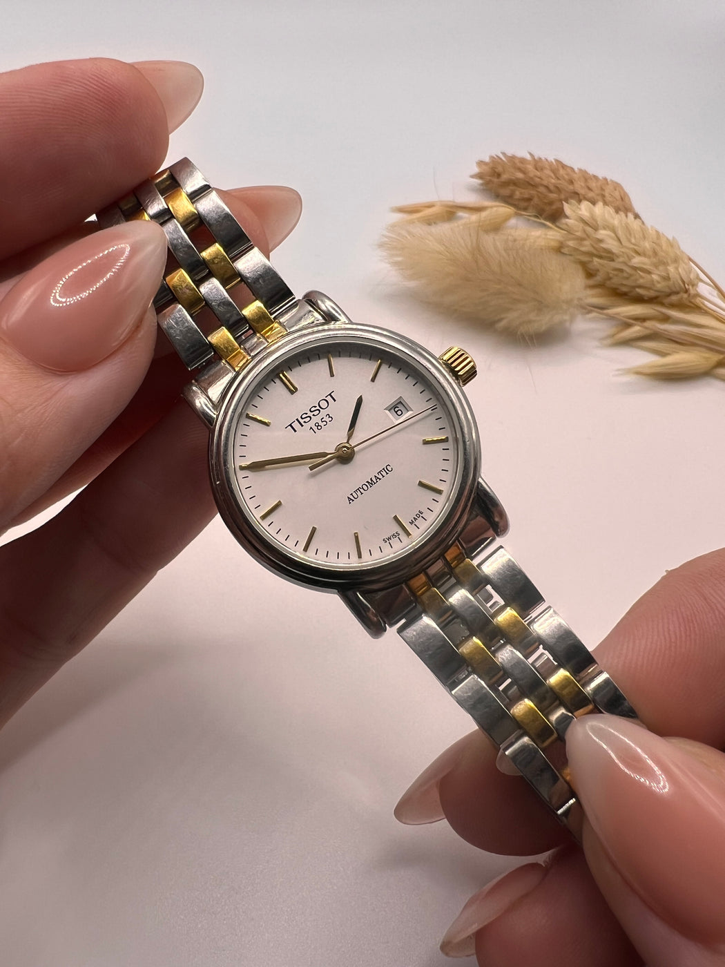 Vintage Mixed Metal Tissot Automatic Watch