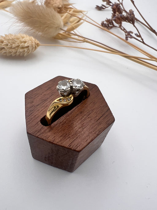 18ct Double Diamond Ring