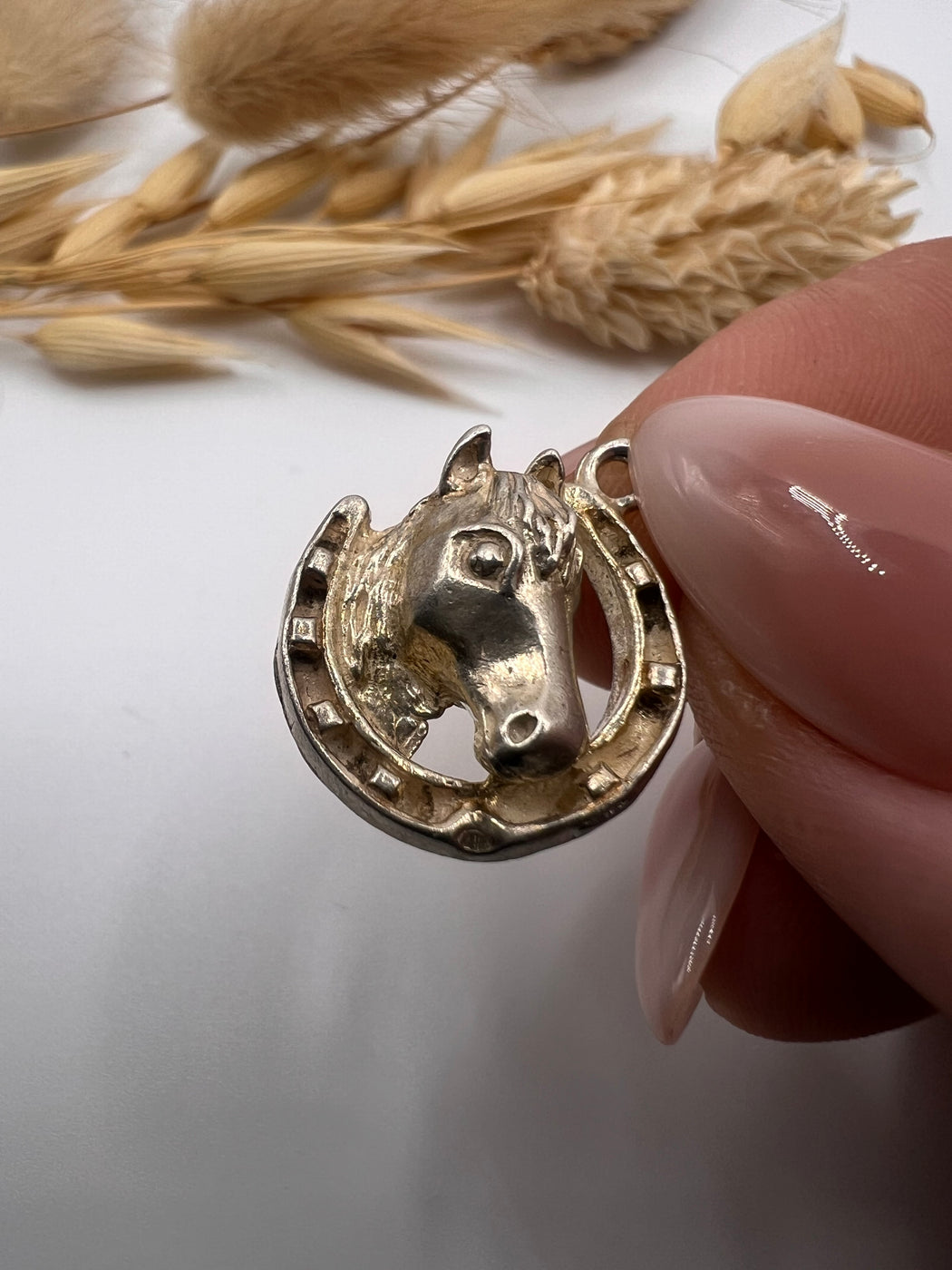 Vintage Silver Lucky Horse Shoe Charm